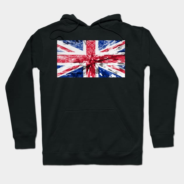 Extruded Flag of the United Kingdom Hoodie by DrPen